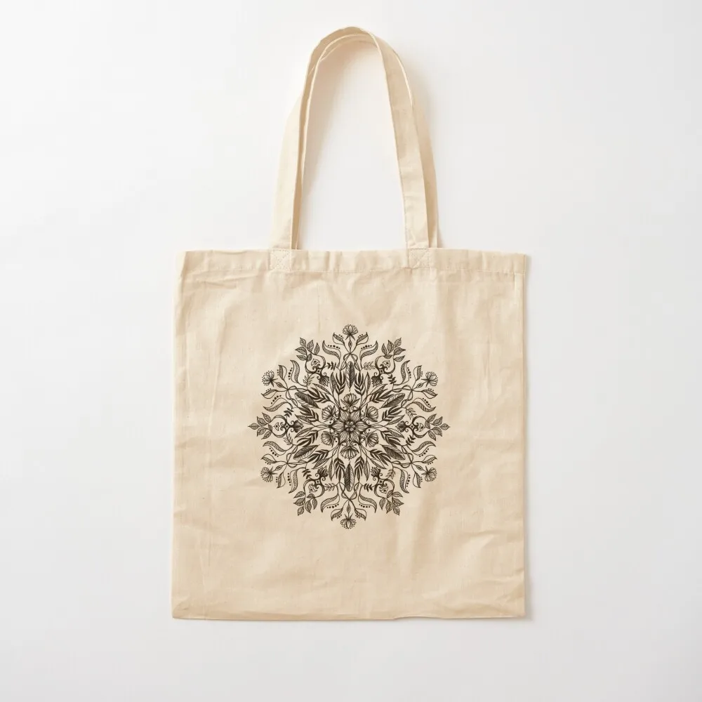 

Thrive - Monochrome Mandala Tote Bag sac pour femme reusable shopping bags custom fabric bag Canvas Tote Bag