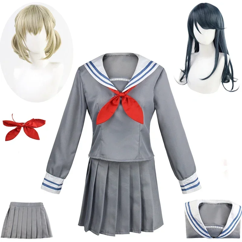 Project Sekai Colorful Stage Feat Hoshino Ichika Azusawa Kohane School Uniform Sailor Outfit Anime Wig Cosplay Costume