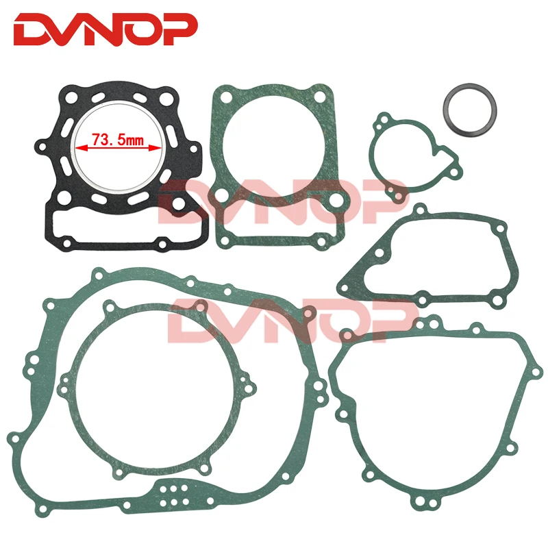 Motorcycle Complete Cylinder Head Overhaul Gasket Repair Pad Mat Set for Kawasiki KLX250 Cylinder Gasket