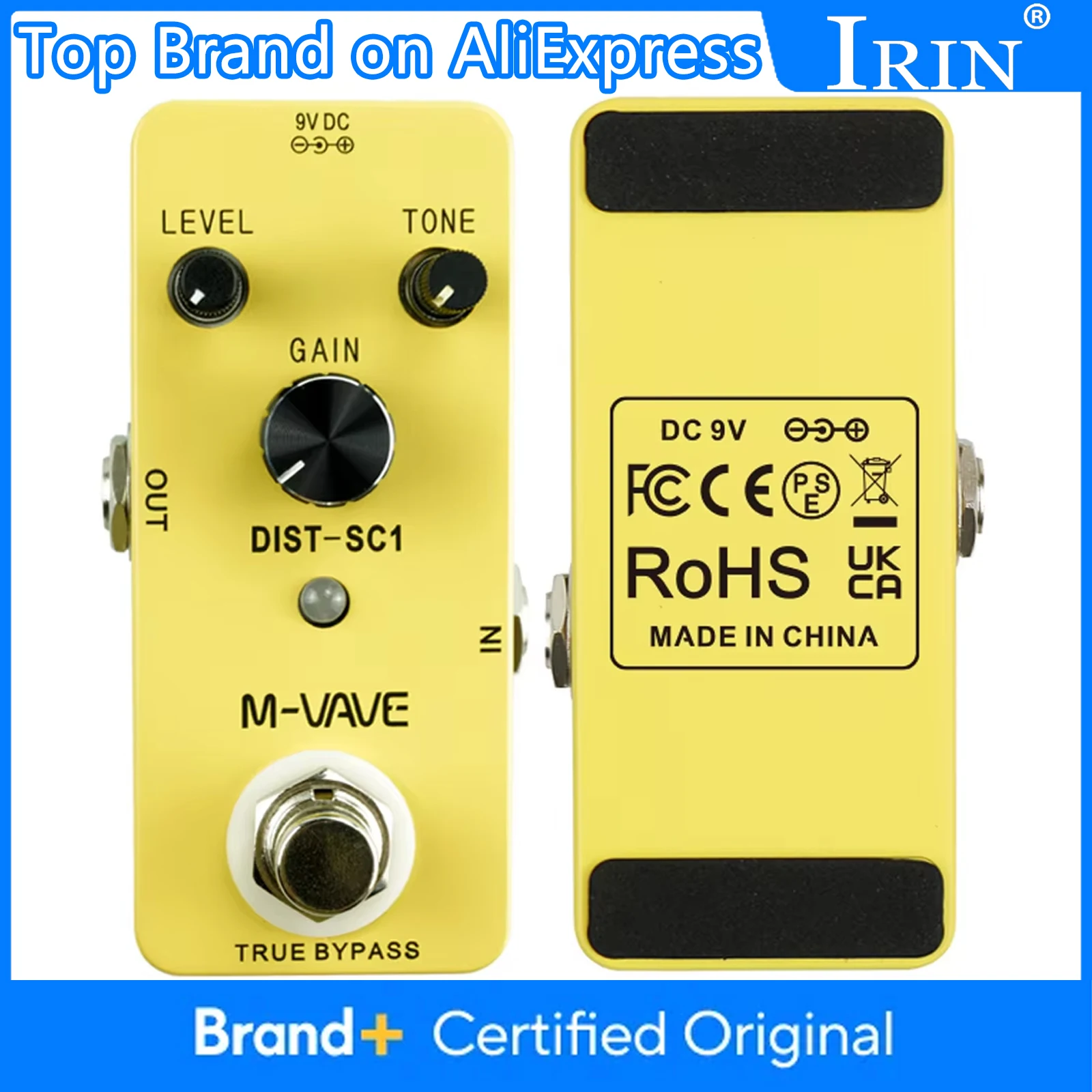 

M-VAVE Distortion Guitar Effect Pedal Classic Warm Smooth Style Distortion Guitar Pedal Guitar Parts & Accessories True Bypass