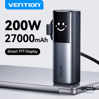 Vention 27000mAh 200W Power Bank PD3.1 Fast Charge for MacBook Laptop iPhone Xiaomi Samsung Portable External Battery Powerbank
