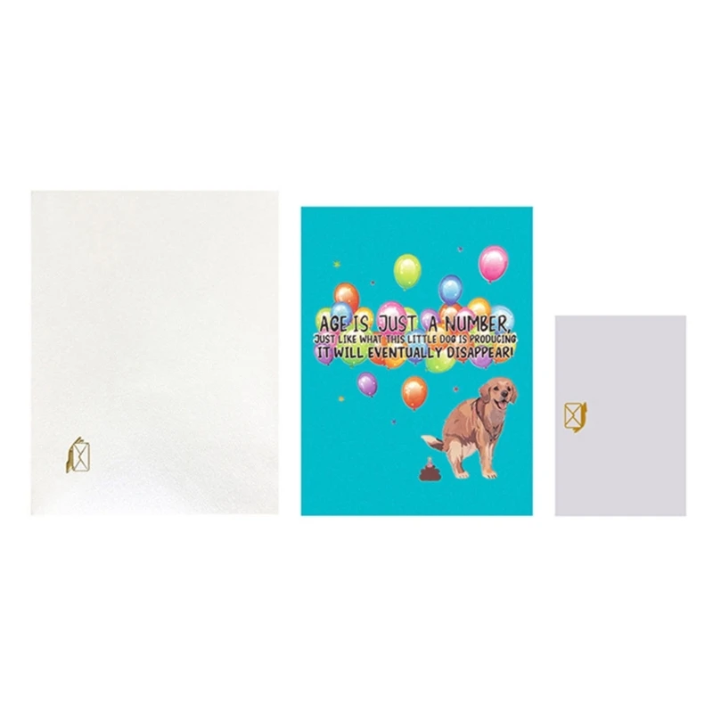 3D Dog Birthday Card Perfect for Holiday Birthdays Customizable Celebration