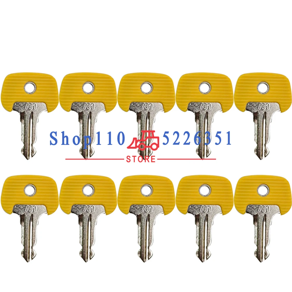 10 Pieces 701 Forklift Ignition Key for Jungheinrich Ant BT Subway Trucks 28520480