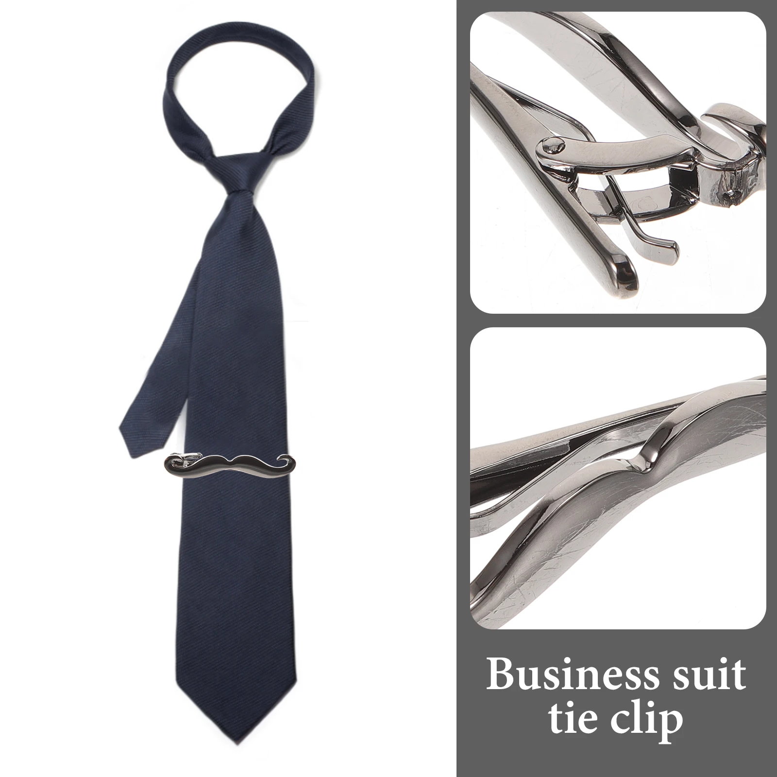 

Beard Shape Tie Clip Men'S Business Suit Accessory Wedding Party Gift For Men Durable Elegant Formal Wear Groom Tie Clasp Shirt