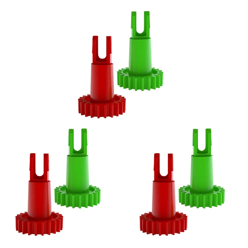 T27C 6PCS Zijborstel Motor Snap Gear Voor ECOVACS DEEBOT OZMO T5 T8 T9 N8 N5 X1 Robot Stofzuiger accessoire Onderdelen