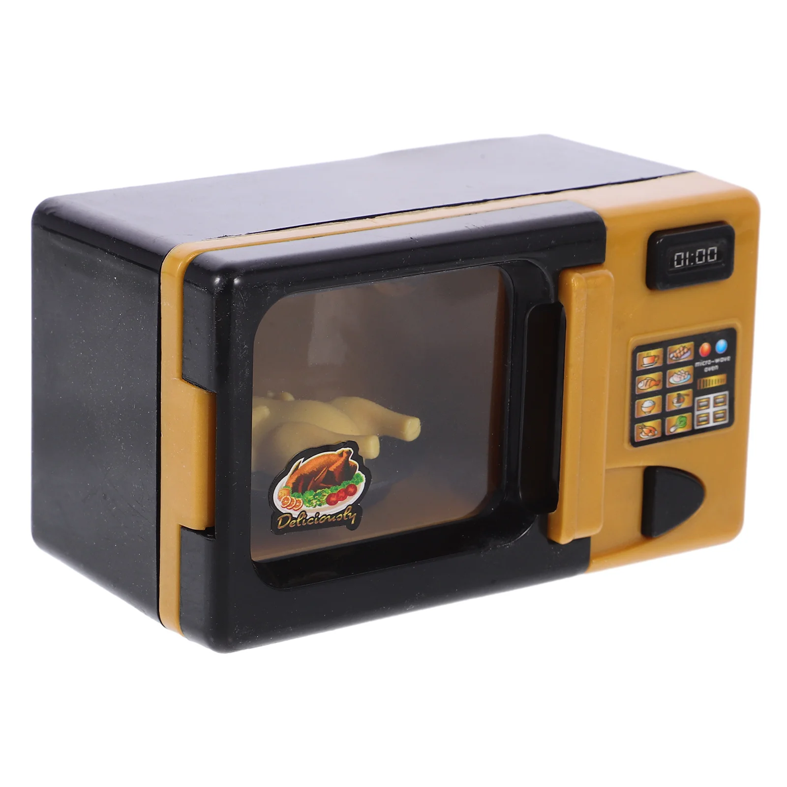 Mini forno a microonde creativo Fornitura di gioco Forno a microonde simulato Mobili educativi decorativi per bambini