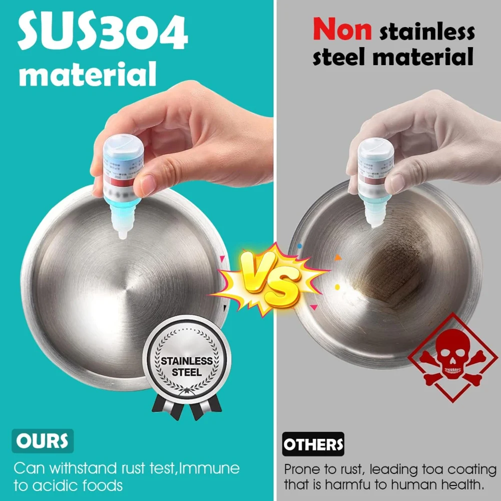 

Stainless Steel Mortar 5 Inch Polished Food Crusher With Lid, Herbcrusher Enhanced Performance (5 Inch)