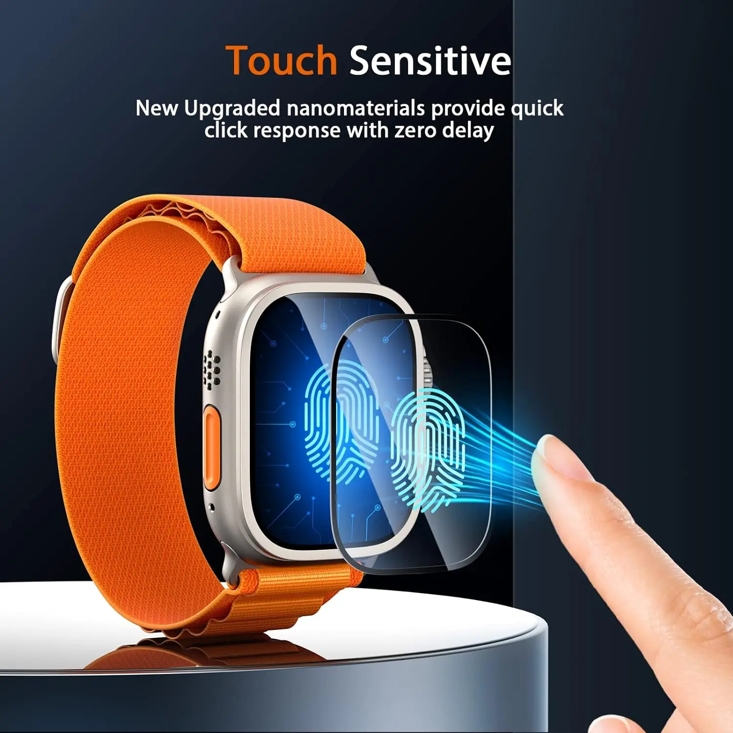 Pellicola salvaschermo per Apple Watch Ultra 2 49mm accessori pellicola in vetro temperato impermeabile antigraffio per iWatch Ultra2 49mm