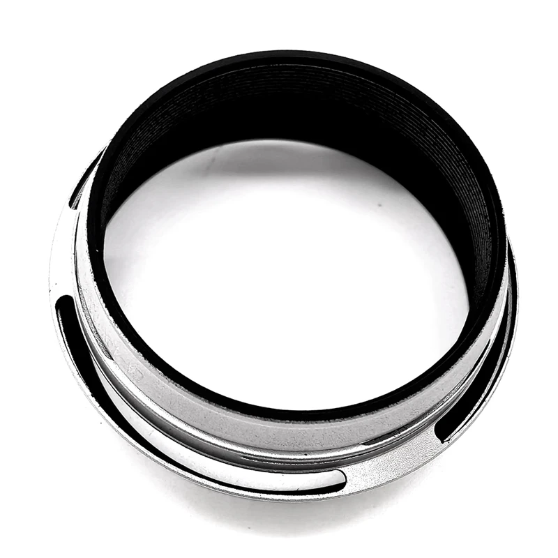 1 قطعة الفضة LH-X100 49 مللي متر محول العدسة حلقة عدسة معدنية هود أجزاء اكسسوارات ل فوجي X100 X70 X100S X100T هود محول حلقة