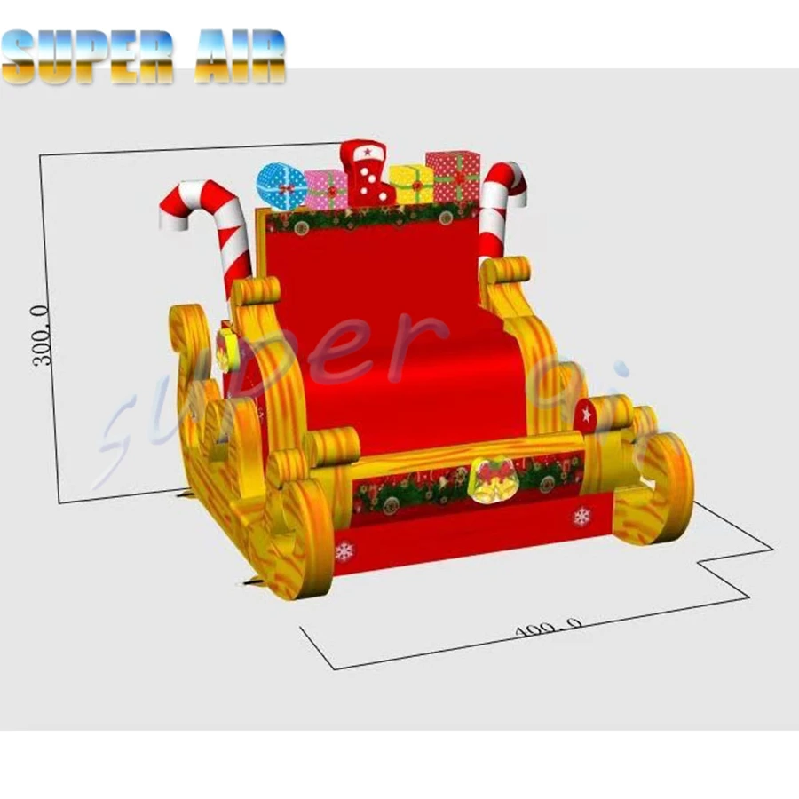Newest design red and gold inflatable king's seat inflatable throne for sale
