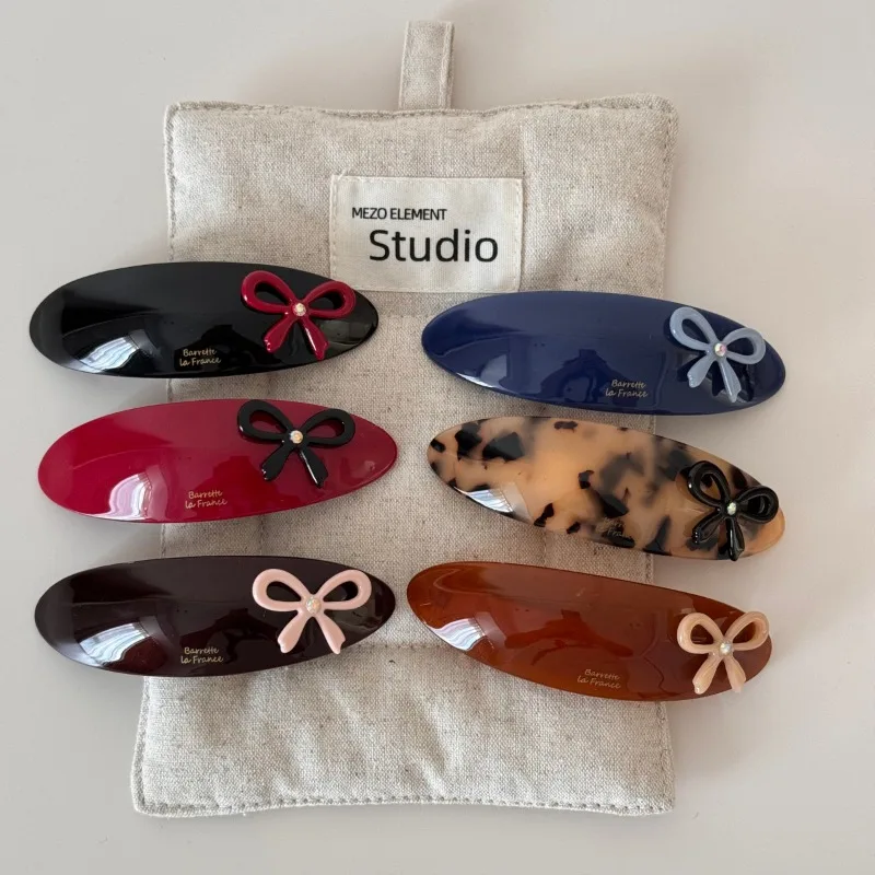 النسخة الكورية فلاش الماس القوس الذهب القياسية حمض الخليك البيضاوي دبوس الشعر فتاة القلب قسط الربيع كليب إكسسوارات الشعر جديد #2