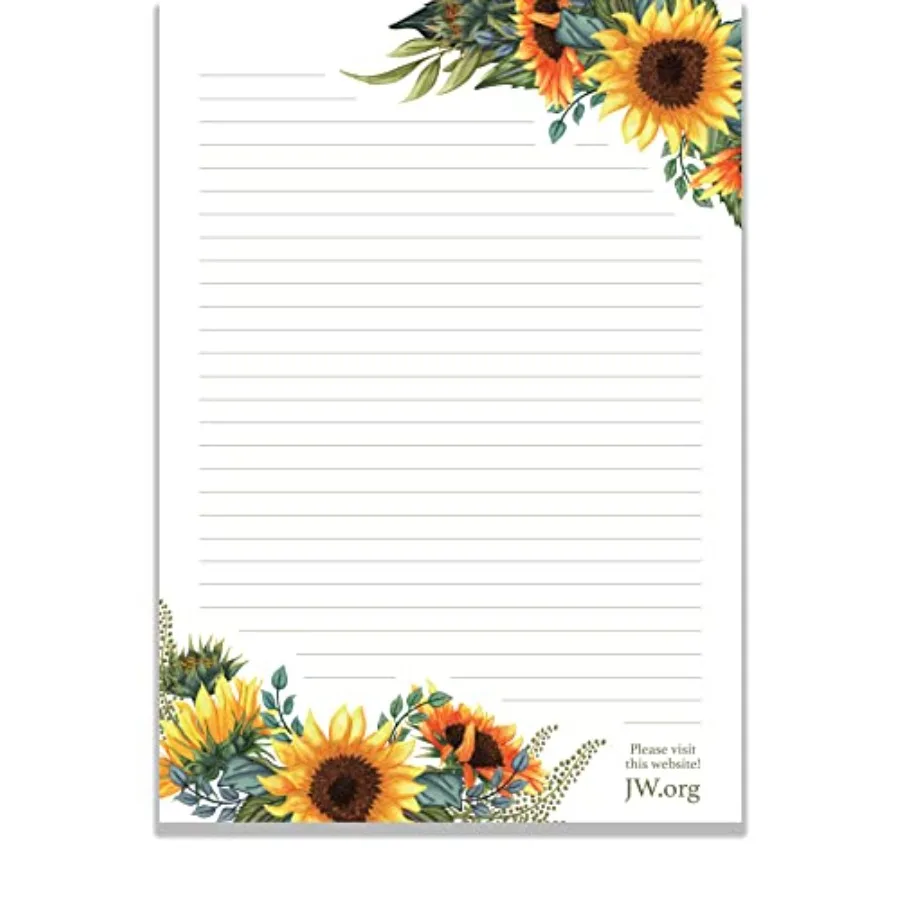 

JW Letter Writing A4 Pad Stationery Paper Lined Gift Notepad Writing Sheets