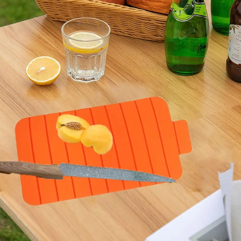

Multifunctional Silicone Foldable Chopping Board Non-Slip Reusable Cutting Board Durable Cutting Mat Camping