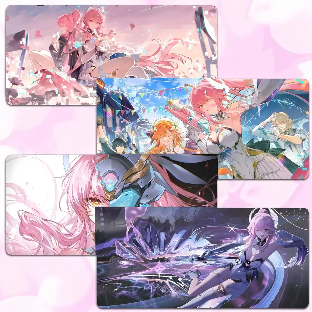 RPG Fantasy W-Wuthering Waves Aemeath Mouse Pad Thick Lock Edge Gaming Desk Mat Large Size PC Mouse Pad Home decor