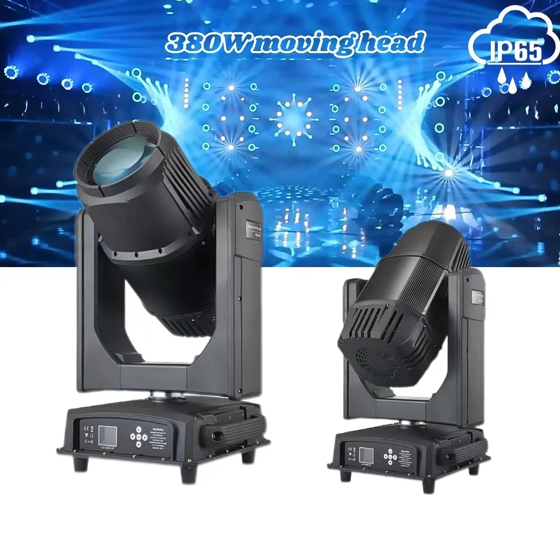 

Hot Sale IP65 Sharpy Stage Lighting Beam 380w DMX512 RDM Waterproof DJ Disco Wedding Event Color Stage Beam Moving Head Light