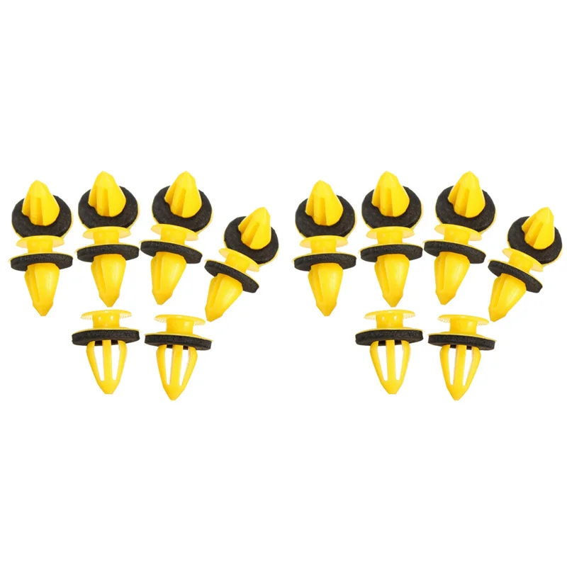 20X Windscreen Side A Pillar Yellow Fastener Trim Clips For Land Rover Discovery-A97E