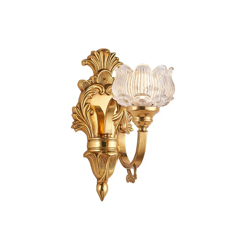 

Luxury bedroom lighting wall lamp, hotel corridor wall lamp, copper wall lamp