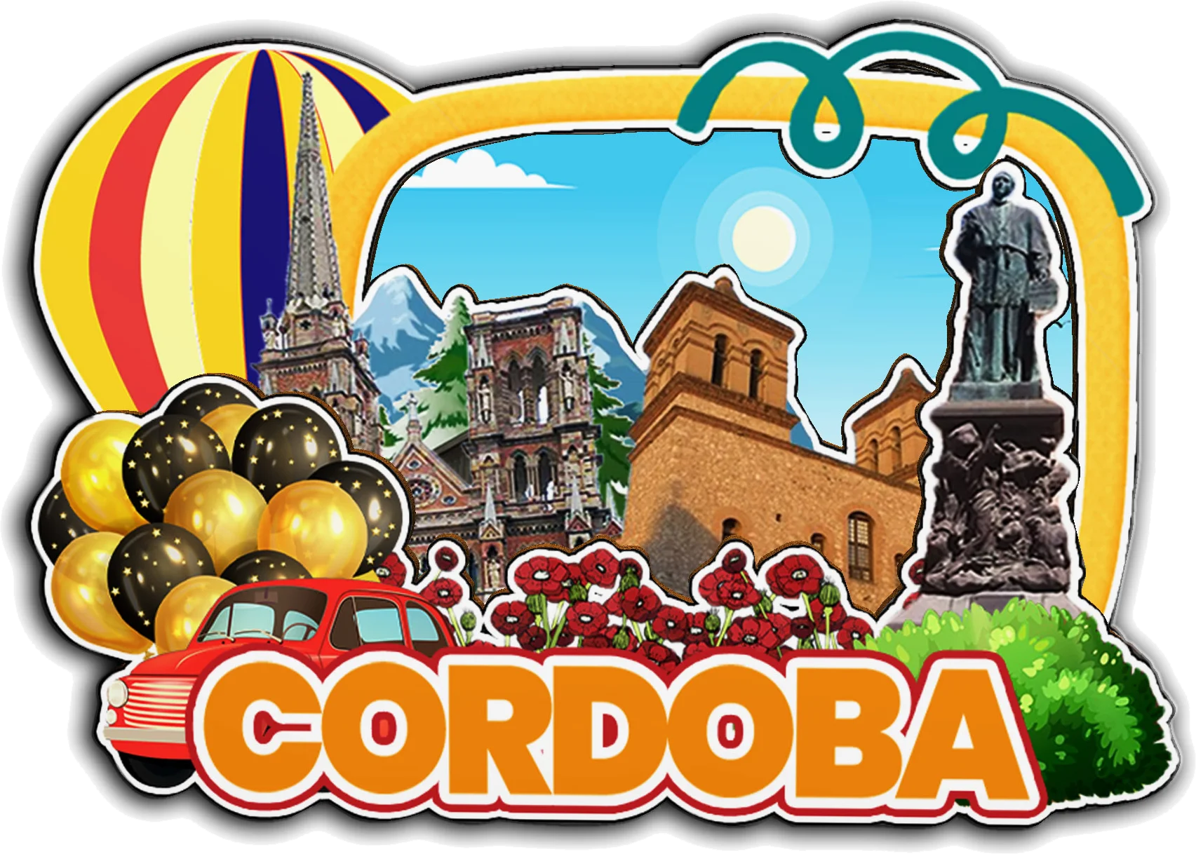 مغناطيس ديكور لـ Ushuaia Cordoba San Carlos De Bariloche Buenos Aires El Calafate Argentina City Landmark تذكارية للسفر