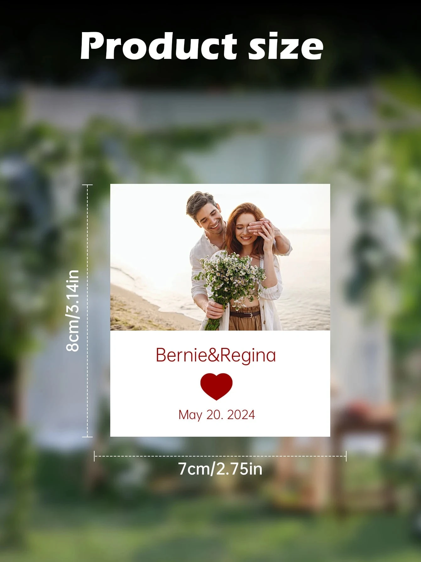 16 قطعة صور مخصصة زجاجة النبيذ تسميات زوجين اسم تاريخ ملصقات ديكور الزفاف هدايا له أمي أبي عيد الحب #3