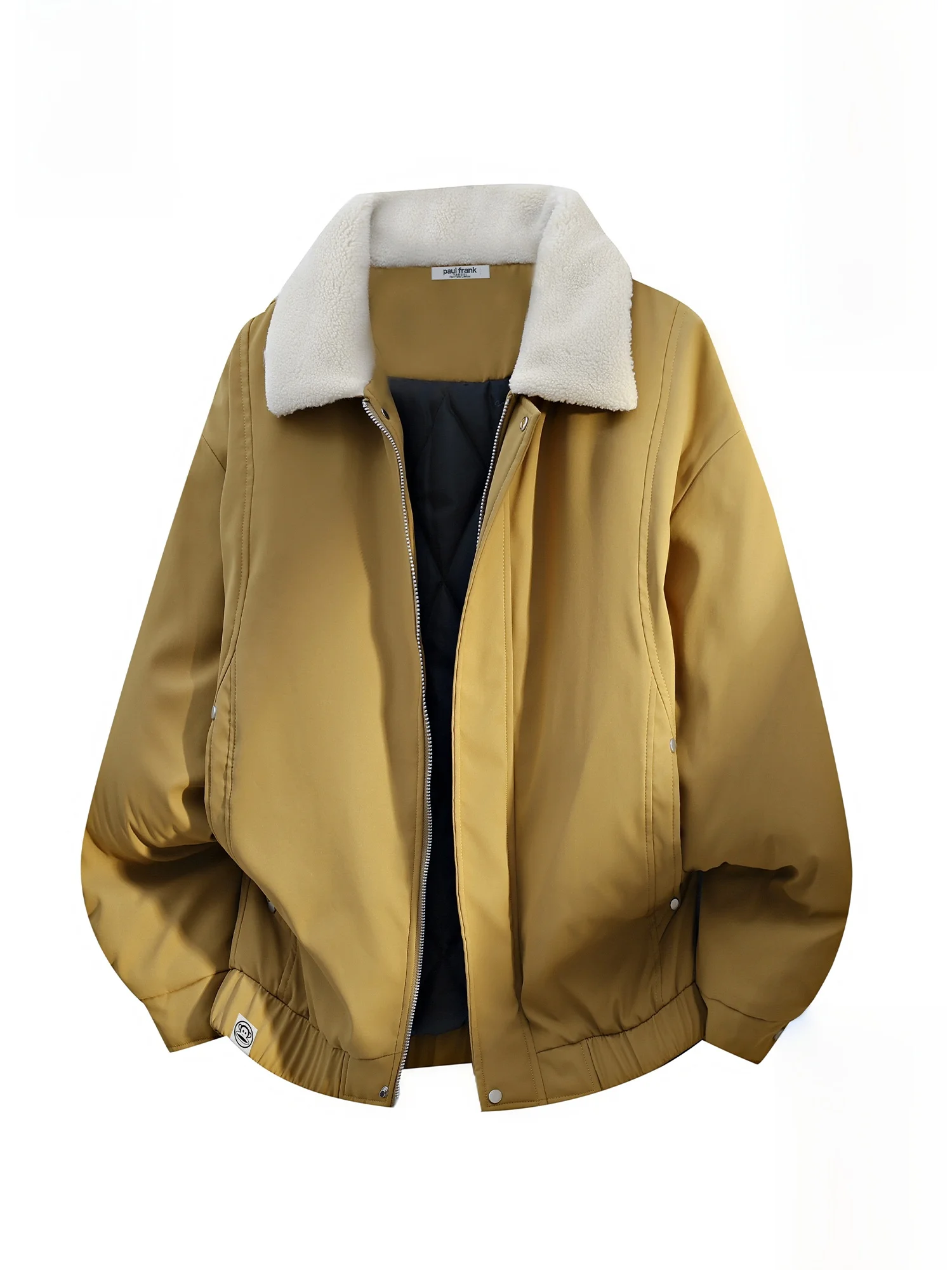 

Мужская теплая повседневная рабочая куртка Paul Frank в американском ретро-стиле из хлопка, осенне-зимняя, с воротником, для молодежи