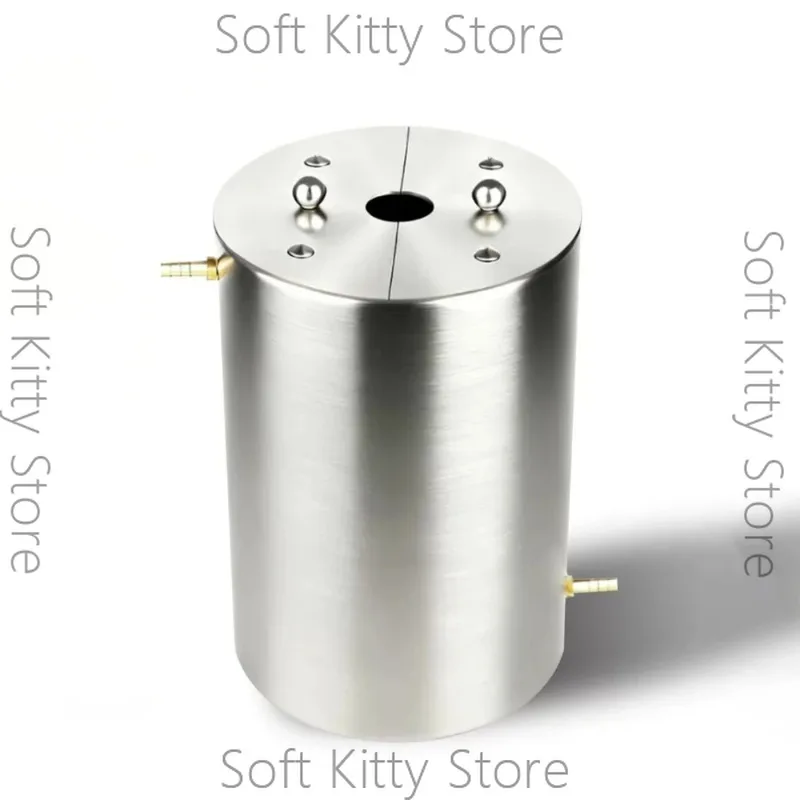 2.5L Double Wall 304 Stainless Steel Mixing Tank with Cooling Jacket – Laboratory Dispersion Barrel, with 25mm Test Port