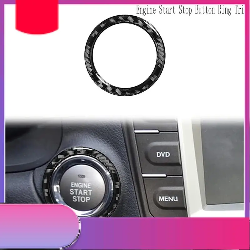 Car Carbon Fiber Engine Start Stop Button Ring Trim Cover For Lexus Is IS250 IS300 IS350C 2006-2012 Spare Parts Parts-Y79A