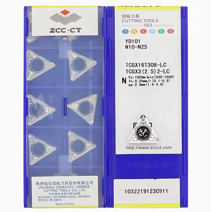 

TCGX16T304-LC YD101/TCGX16T308-LC YD101 TCGX32.51 TCGX32.52 ZCC.CT CNC blade carbide inserts turning tools 10pcs/box