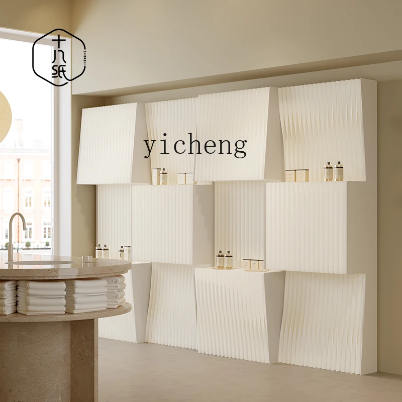 

TWR mobile partition wall folding organ paper wall background exhibition commercial light grid