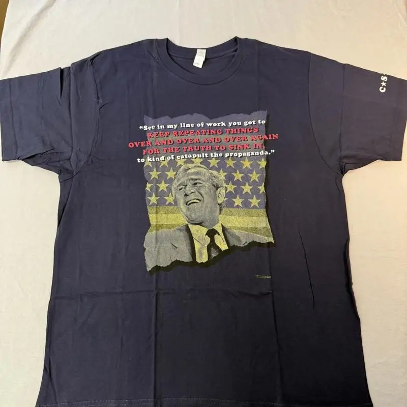 

Футболка Csny Band с цитатой Джорджа W Bush L