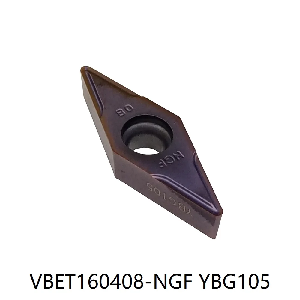 VBET160408-NGF YBG105 Positive inserts For processing steel and stainless steel General turning VBET332 NGF 10pcs/box