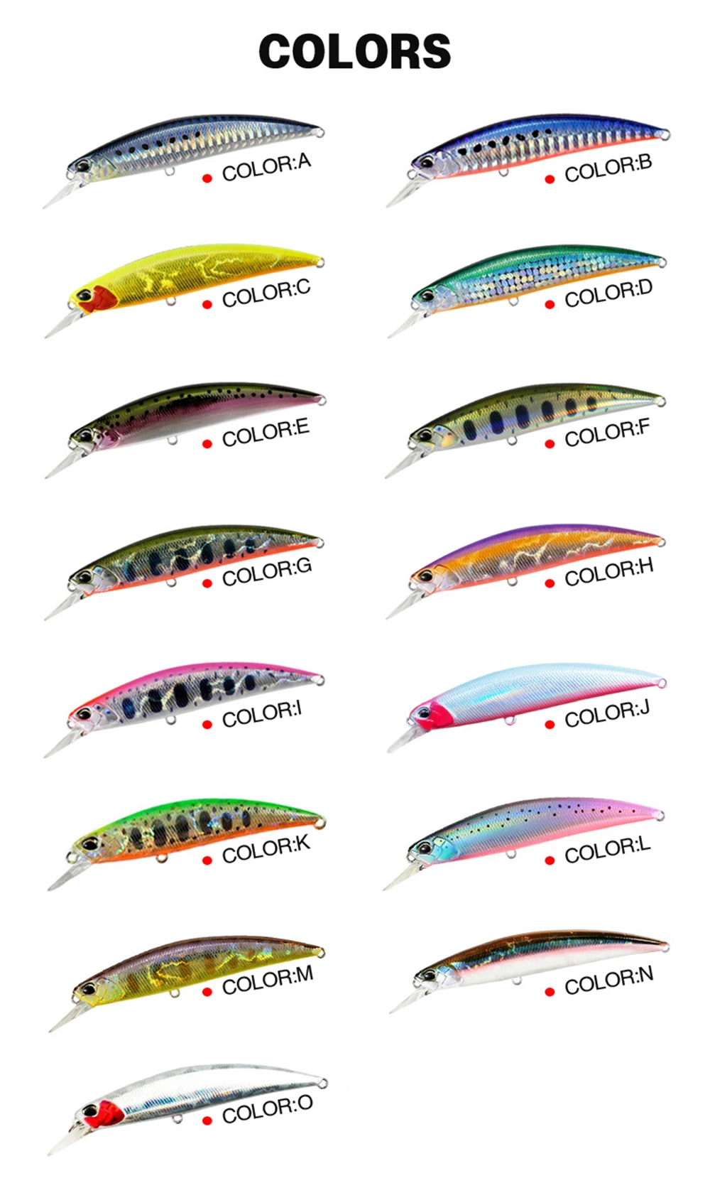 Minnow Lure Spearheadd Ryuki 95S Wobbler für Trolling 9,5 cm 15 g Bass Fishing Bait Wobbler Long Sinking Trolling Jerkbait Pesca – Detail 12