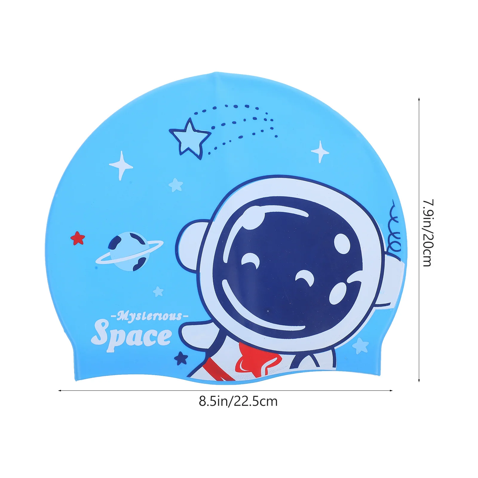 قبعة سباحة من السيليكون، قبعة سباحة كرتونية لطيفة، قبعة سباحة مرنة مقاومة للماء لـ 6-14 قبعات سباحة