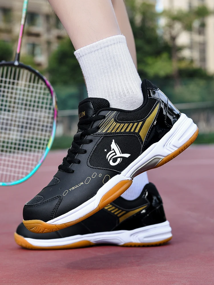 Herren-Badmintonschuhe, Multisport-Indoor-Sneaker, rutschfest, stoßdämpfend, atmungsaktiv, für Tischtennis- und Volleyballtraining – Detail 4