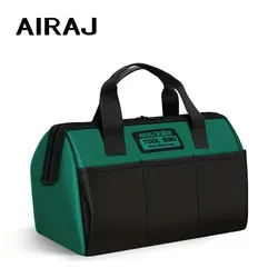 Airaj 13インチツールバッグ電気技師多機能耐久性オックスフォード厚厚木工収納ポータブルハンドヘルドバッグ