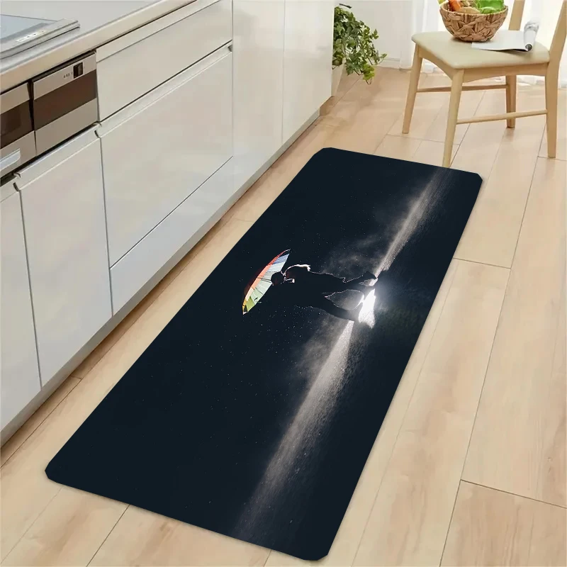 Couple Character Pattern Floor Mat Home Living Room Entrance Doormat Anti-slip Carpets Washable Bathroom Kitchen Rug