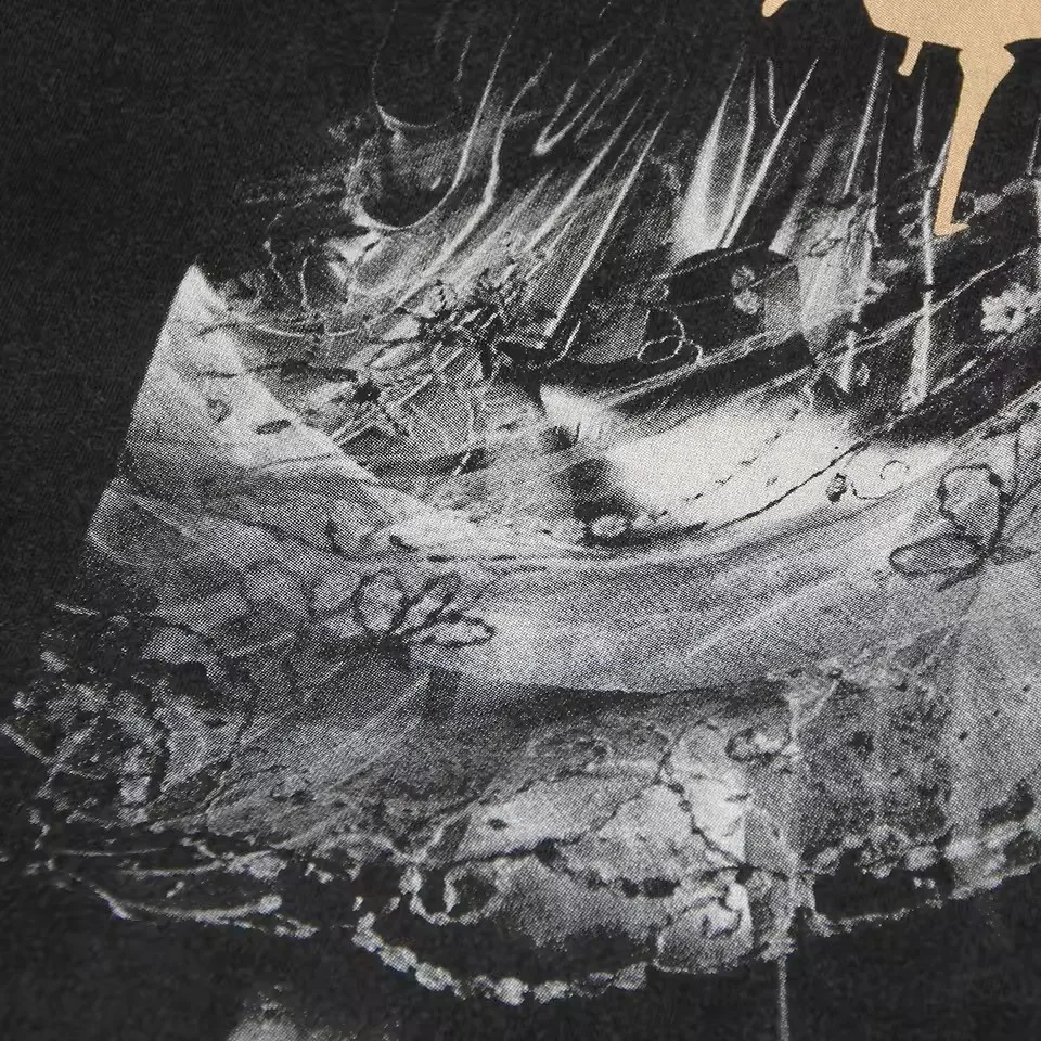 Cocteau Twins T-Shirt Treasure 4AD This Mortal Coil Gewaschenes Kurzarm-Baumwoll-Shirt für Herren mit Grafikdruck Vintage-Kleidung – Detail 6