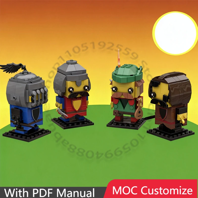 

Конструктор Brickheadz: Замок (594 детали), коллекция MOC, модульная сборная модель, DIY, подарок для мальчика на праздник