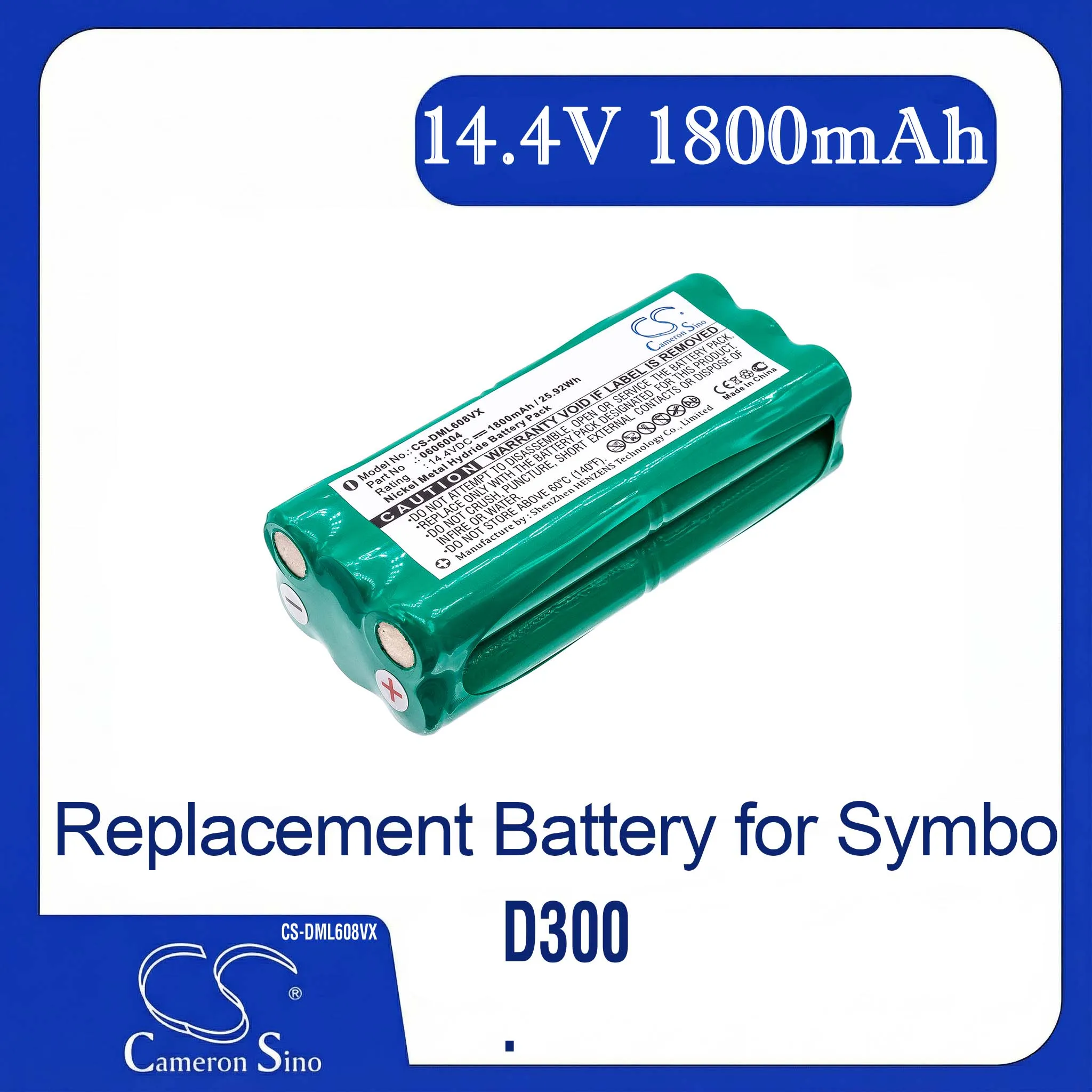 Batería de repuesto para Sencor, Midea, Ecovacs, Puppyoo, Pyle, Symbo, Dirt Devil, Aircraftvacuums, Sichler...(14.4V, 1800mAh)