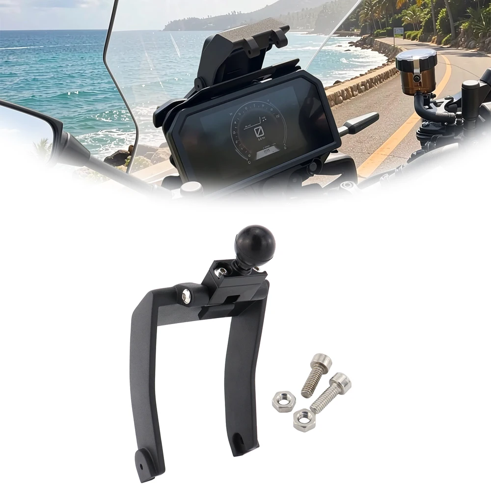 For Yamaha Tracer 900 Tracer 9 GT+ 2018-2024 Motorcycle Aluminum GPS Navigation Plate Bracket Phone Adapter Holder Support Mount
