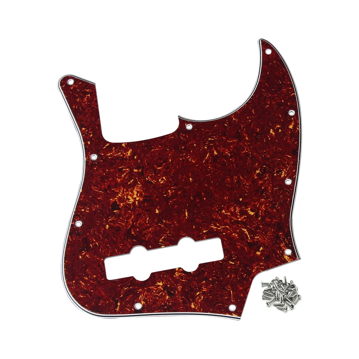 FLEOR 4 String JB Bass Pickguard Pick Guard Guitar Scratch Plate with Screws