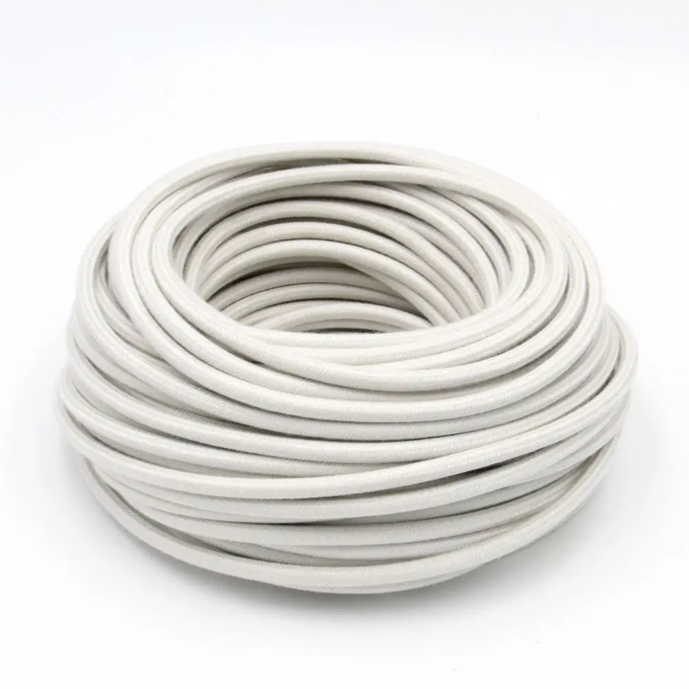 3m 5m 10m 2 Core 0.75mm2 Vintage Fabric Braided Cable Cotton Textile Covered Electrical Wire Vintage Light Cord