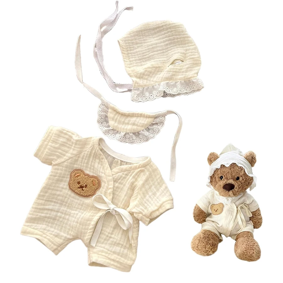 

3pc Cute Doll Clothes Set for Bunny and Bumbly Bear,Stuffed Animal Outfits Fits,9-12Inch Teddy Bear Clothes, Clothes only.