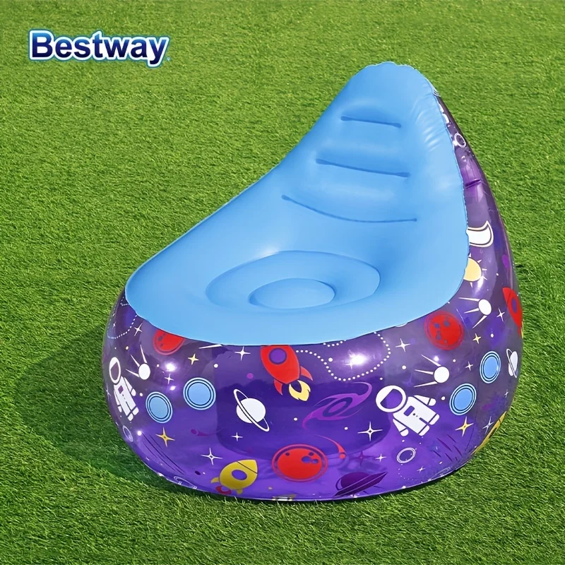 

Bestway75122 1PC Inflatable LED Chair, LED Inflatable Camping Chair Recliner, Inflatable Sofa Chair