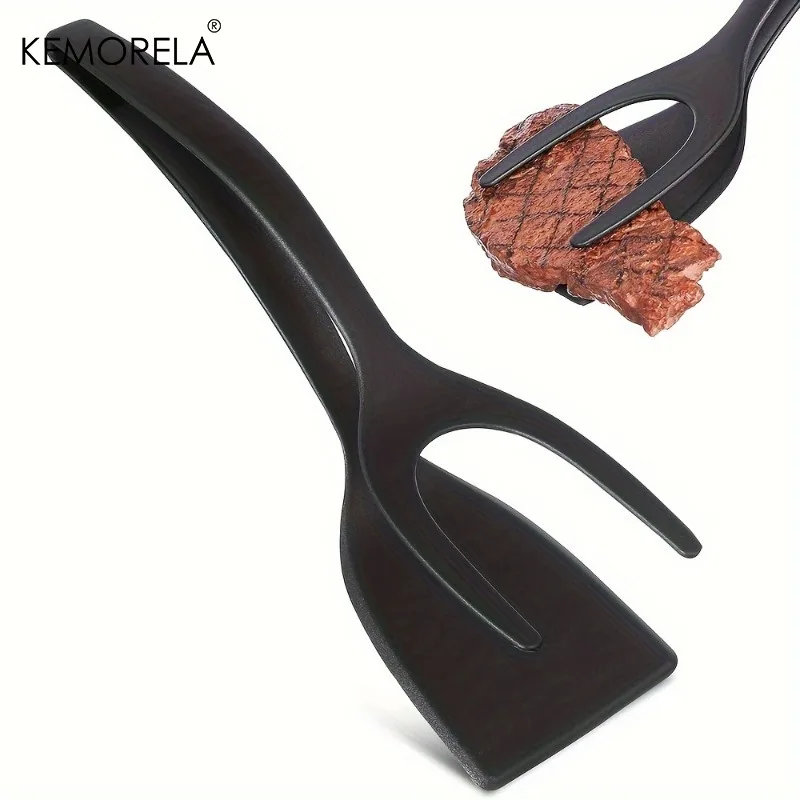 1/2PCS 2 in 1 Grip Flip Spatula Tongs Egg Flipper Spatula Ny