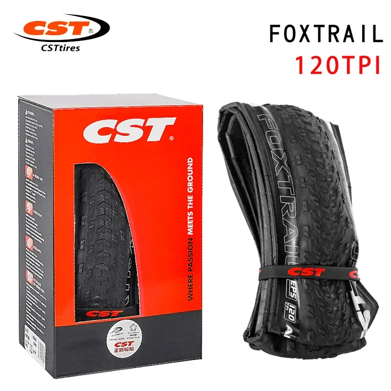 CST foxtrail Mountain Bike Tire 26inch MTB parts 27.5/29*1.95 120TPI ultra light Racing Folding Stab Proof Bicycle Tyre