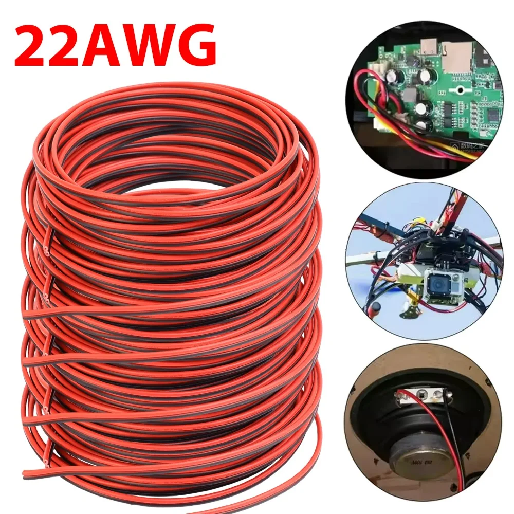 

2P Universal Extension Wire 5M 10M 20M Tinned Copper PVC Insulated Cord Electrical Wiring Lighting High Voltage Resistant Cable
