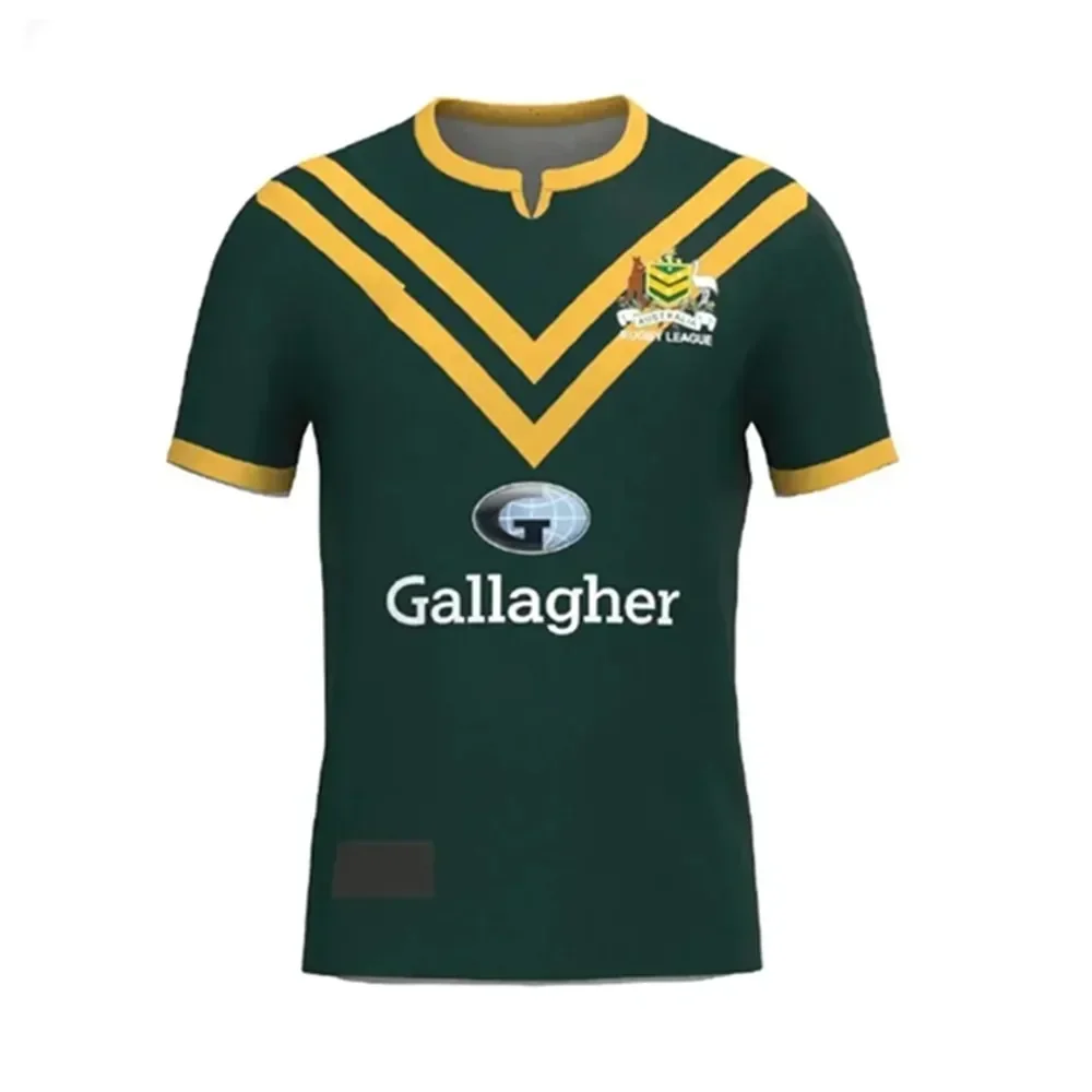 2024 Australian Wallabies Home Rugby Jersey - Men's Size:S-5XL（Print Custom Name Number）