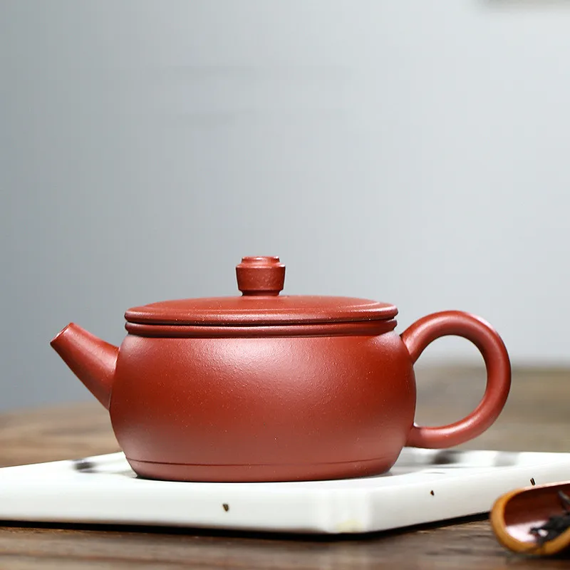 

240cc Yixing Clay Teapot Elephant Lid Household Kung Fu Teaware Ceramic Kettle Raw Ore Teapots Tea Ceremony Supplies