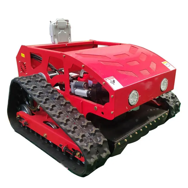 جزازة العشب الروبوتية الصغيرة التي يتم التحكم فيها عن بعد، ميزة ذاتية الدفع، محرك رباعي الأشواط للاستخدام في المزرعة