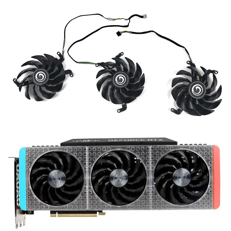 90MM T129215SU Video Card Fan For GALAX GeForce RTX 3060 3060Ti 3070 3070Ti 3080 3080Ti 3090 GAMER OC Graphics Card Cooling Fan